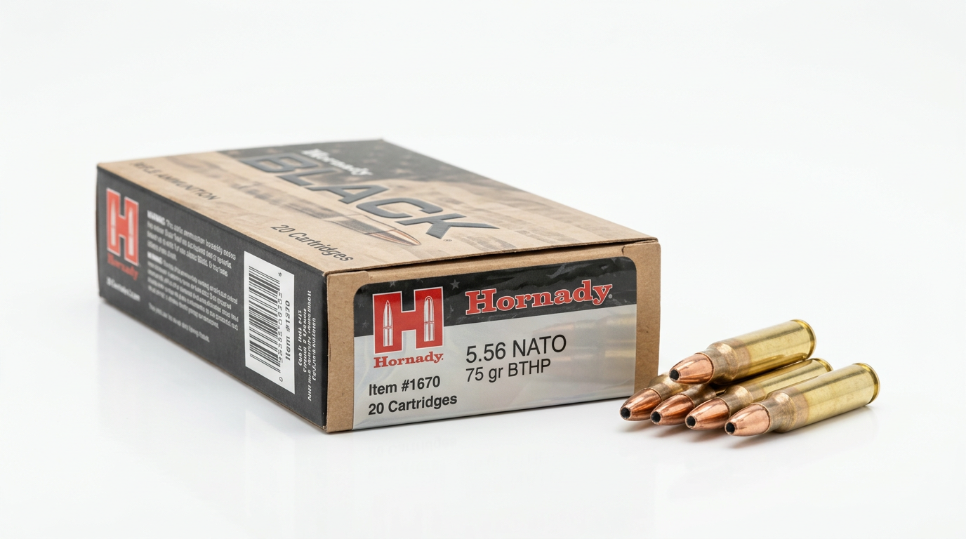 Hornady Black 5.56 NATO 75gr BTHP — 20 Rounds